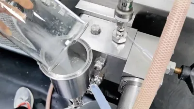 معالجة السيلولوز باستخدام جهاز الخالط المخبري عالي الضغط